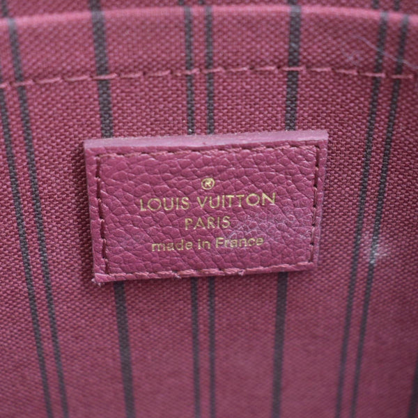LOUIS VUITTON Montaigne MM Monogram Empreinte Satchel Shoulder Bag Aurore