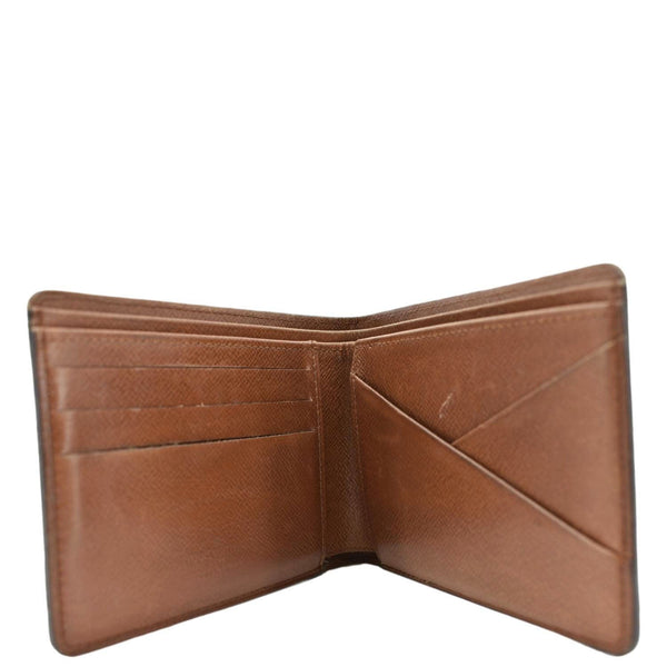 LOUIS VUITTON Monogram Canvas Multiple Mens Wallet Brown