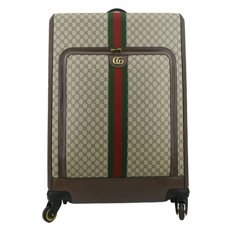 GUCCI Ophidia Trolley GG Supreme Canvas Travel Bag Beige 728305
