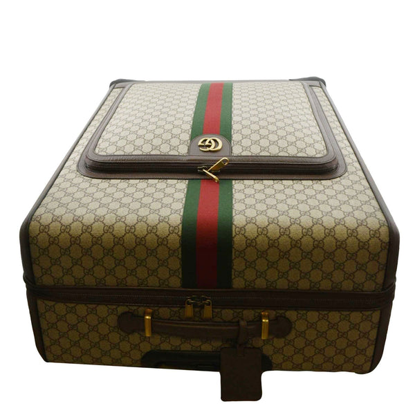 GUCCI Ophidia Trolley GG Supreme Canvas Travel Bag Beige 728305
