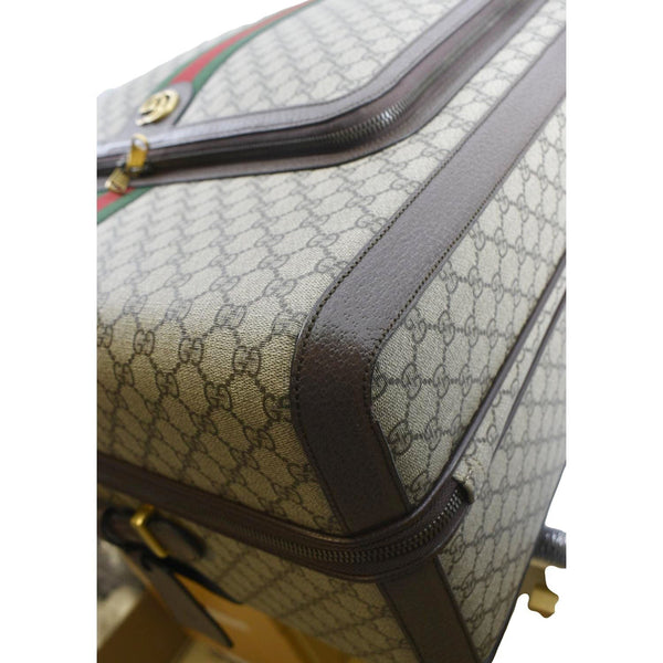 GUCCI Ophidia Trolley GG Supreme Canvas Travel Bag Beige 728305