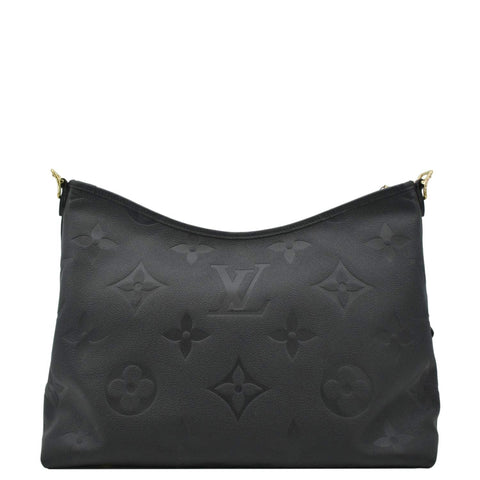 LOUIS VUITTON Carryall MM Empreinte Leather Shoulder Bag Black