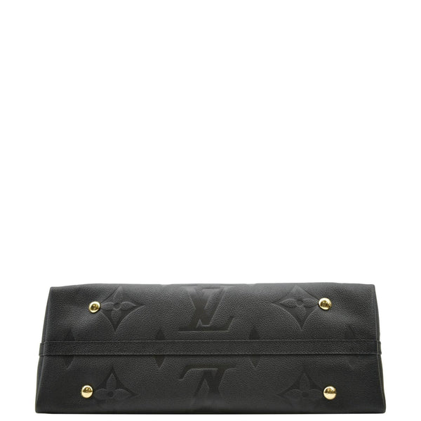 LOUIS VUITTON Carryall MM Empreinte Leather Shoulder Bag Black