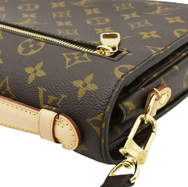 LOUIS VUITTON Metis Pochette Monogram Canvas Crossbody Bag Brown