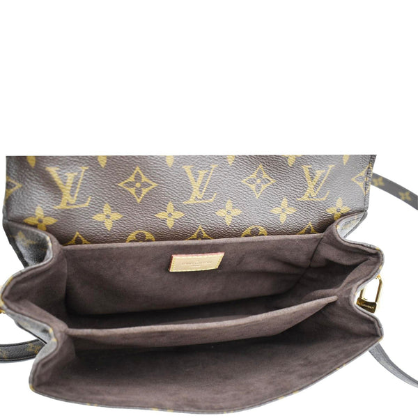 LOUIS VUITTON Metis Pochette Monogram Canvas Crossbody Bag Brown