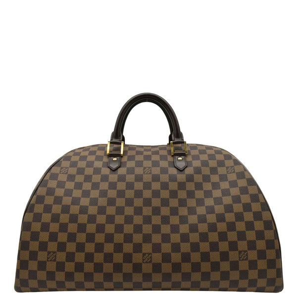 LOUIS VUITTON Ribera GM Damier Ebene Satchel Bag Brown