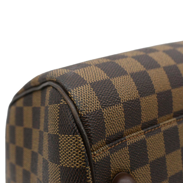 LOUIS VUITTON Ribera GM Damier Ebene Satchel Bag Brown