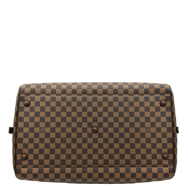 LOUIS VUITTON Ribera GM Damier Ebene Satchel Bag Brown