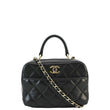 CHANEL Trendy CC Bowling Quilted Leather Shoulder Bag Black