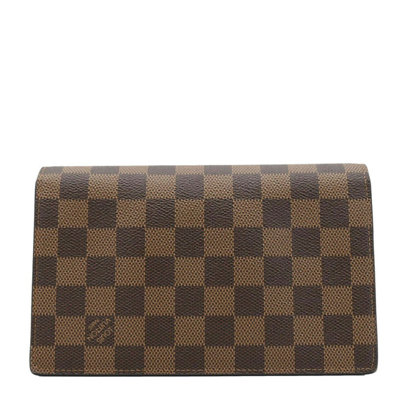 LOUIS VUITTON Vavin PM Damier Ebene Chain Crossbody Bag Black LOUIS VUITTON Vavin PM Damier Ebene Chain Crossbody Bag Black back look