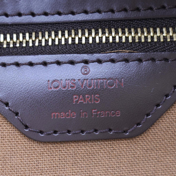 LOUIS VUITTON Ribera GM Damier Ebene Satchel Bag Brown