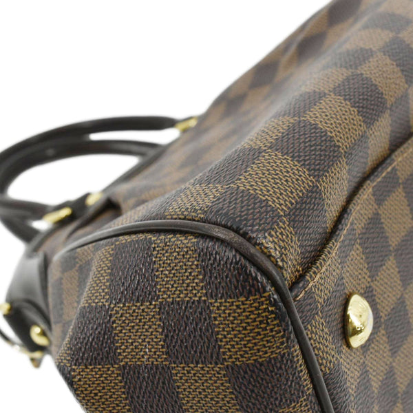 LOUIS VUITTON Trevi PM Damier Ebene Satchel Shoulder Bag Brown