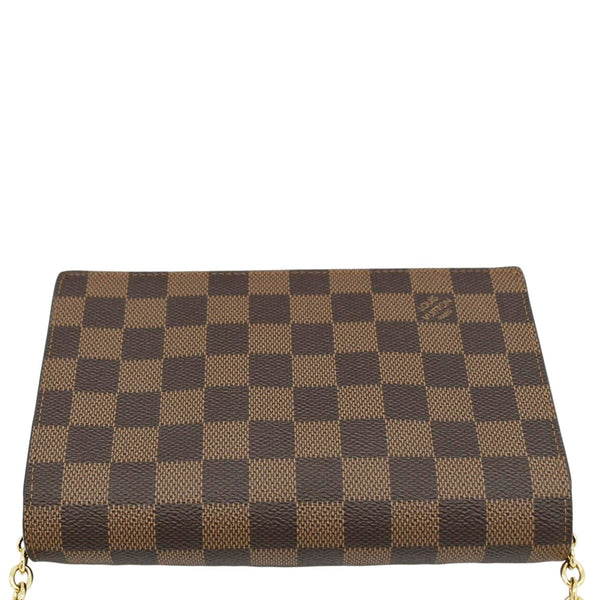 LOUIS VUITTON Vavin PM Damier Ebene Chain Crossbody Bag Black