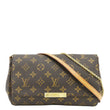 LOUIS VUITTON Favorite MM Monogram Canvas Shoulder Bag Brown