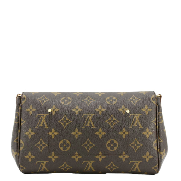 LOUIS VUITTON Favorite MM Monogram Canvas Shoulder Bag Brown