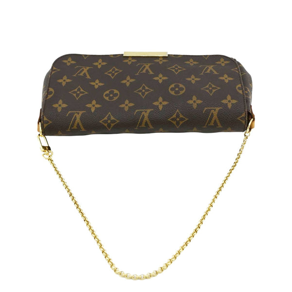 LOUIS VUITTON Favorite MM Monogram Canvas Shoulder Bag Brown