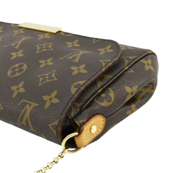 LOUIS VUITTON Favorite MM Monogram Canvas Shoulder Bag Brown