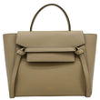 CELINE Mini Belt Grained Calfskin Leather Shoulder Bag Beige