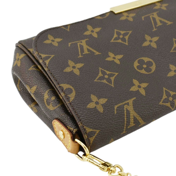 LOUIS VUITTON Favorite MM Monogram Canvas Shoulder Bag Brown
