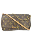LOUIS VUITTON Favorite PM Monogram Canvas Shoulder Bag Brown