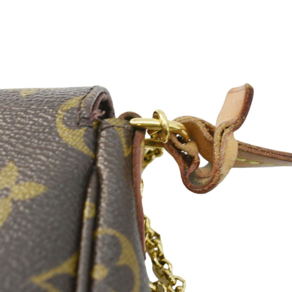 LOUIS VUITTON Favorite PM Monogram Canvas Shoulder Bag Brown