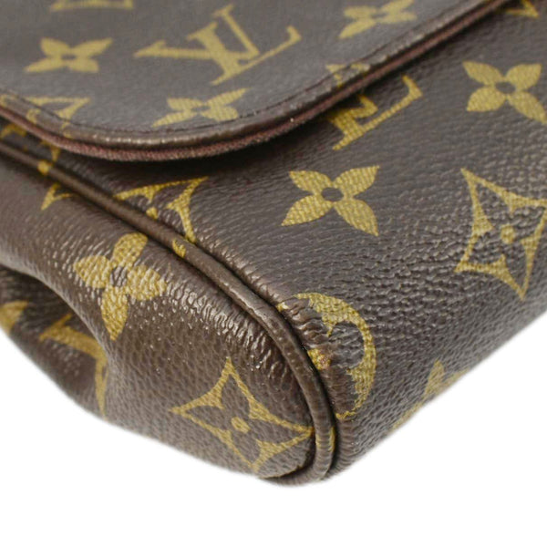 LOUIS VUITTON Favorite PM Monogram Canvas Shoulder Bag Brown
