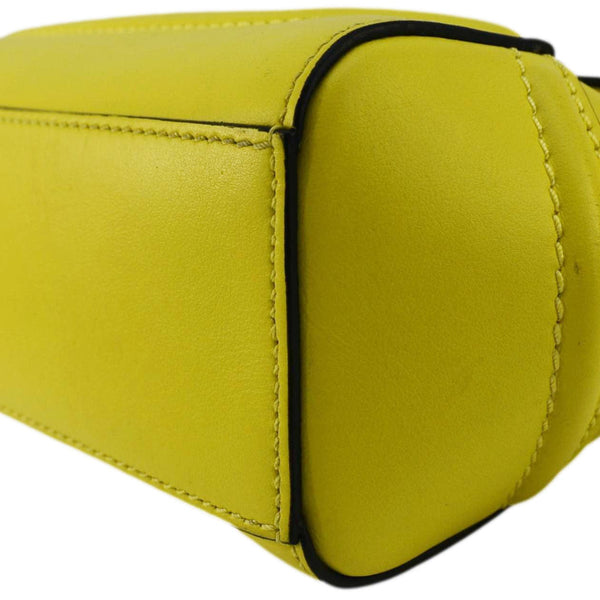 VERSACE Empire Palazzo Small Leather Shoulder Bag Yellow