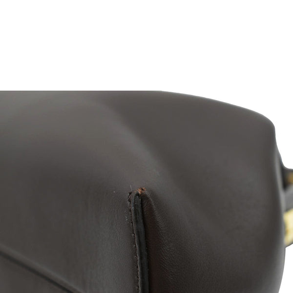 FENDI First Medium Leather Shoulder Bag Dark Brown