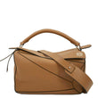 LOEWE Puzzle Leather Shoulder Bag Tan