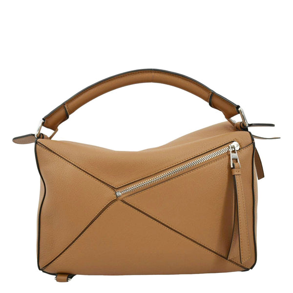LOEWE Puzzle Leather Shoulder Bag Tan