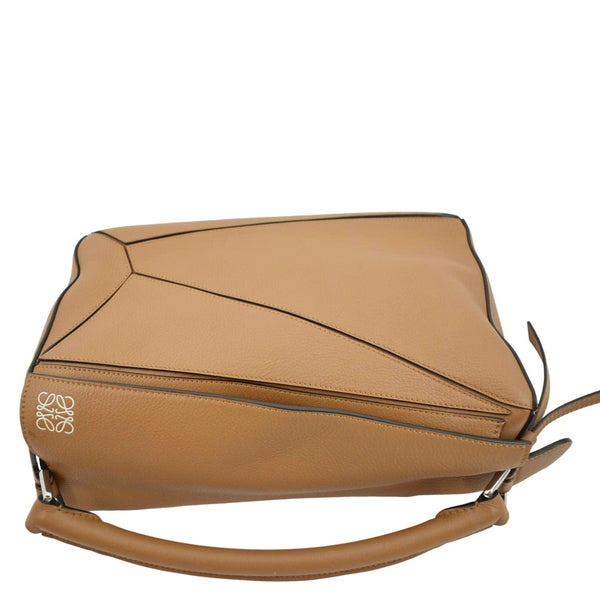 LOEWE Puzzle Leather Shoulder Bag Tan