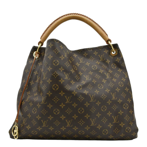 LOUIS VUITTON Artsy GM Monogram Canvas Hobo Bag Brown