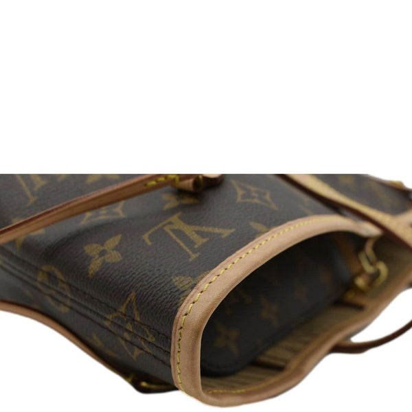 LOUIS VUITTON Neverfull MM Monogram Canvas Tote Bag Brown