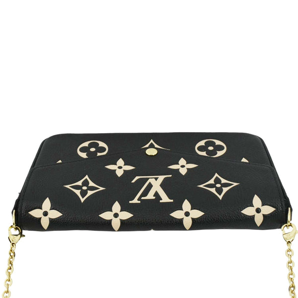 LOUIS VUITTON Felicie Pochette Monogram Empreinte Crossbody Bag Bicolor
