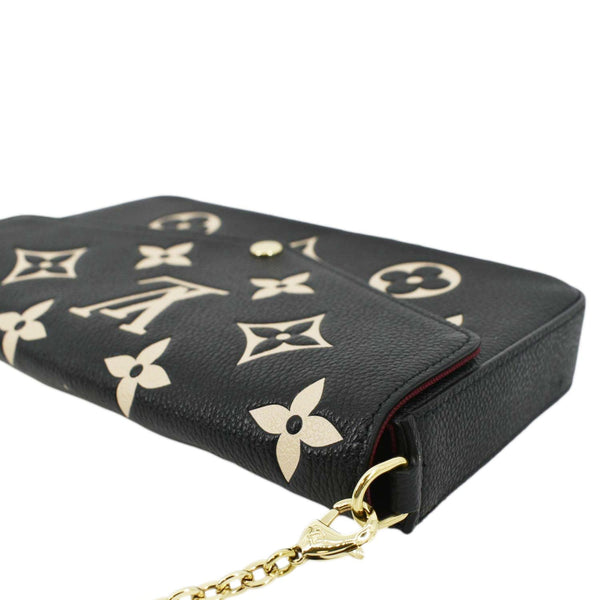 LOUIS VUITTON Felicie Pochette Monogram Empreinte Crossbody Bag Bicolor