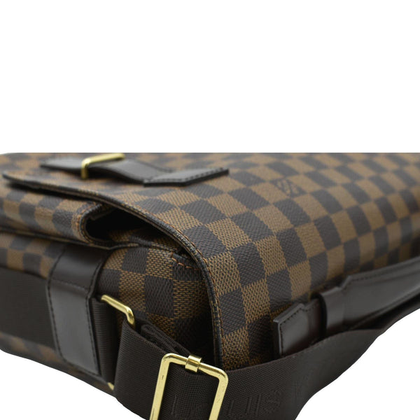 LOUIS VUITTON Broadway Messenger Bag Brown corner side