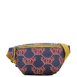 GUCCI Children's Interlocking G Snail Print Canvas Bumbag Blue 502095