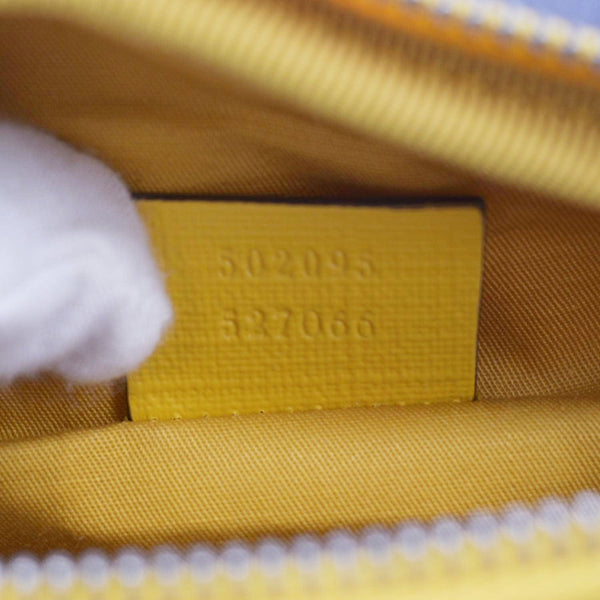 GUCCI Children's Interlocking G Snail Print Canvas Bumbag Blue 502095