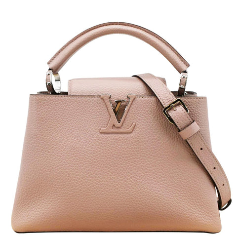 LOUIS VUITTON Capucines BB Taurillon Leather Shoulder Bag Baby Pink