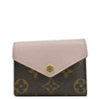 LOUIS VUITTON Zoe Monogram Leather Wallet Rose Ballerine