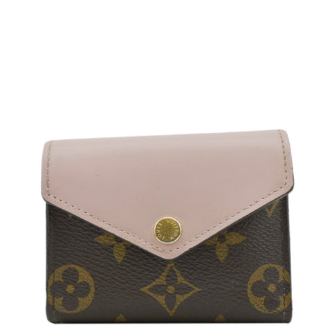 LOUIS VUITTON Zoe Monogram Leather Wallet Rose Ballerine