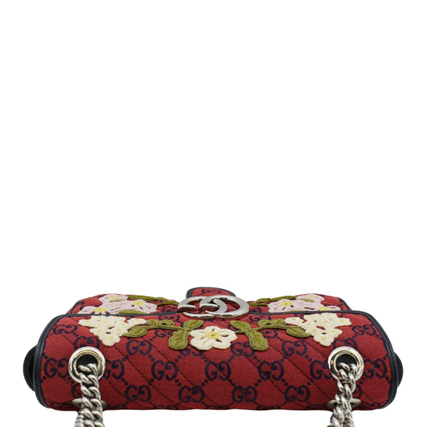 GUCCI GG Marmont Small Canvas Crossbody Bag  upper side