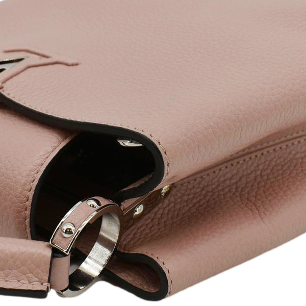 LOUIS VUITTON Capucines BB Taurillon Leather Shoulder Bag Baby Pink