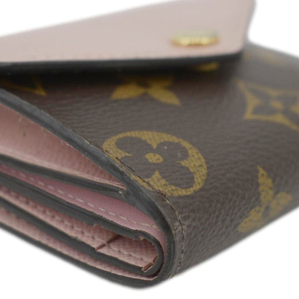 LOUIS VUITTON Zoe Monogram Leather Wallet Rose Ballerine