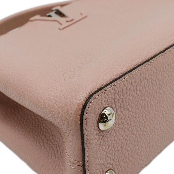 LOUIS VUITTON Capucines BB Taurillon Leather Shoulder Bag Baby Pink