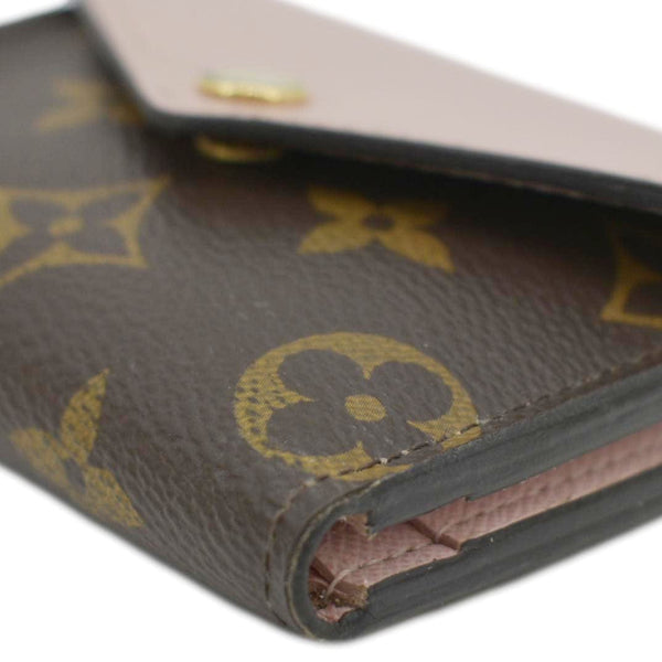 LOUIS VUITTON Zoe Monogram Leather Wallet Rose Ballerine