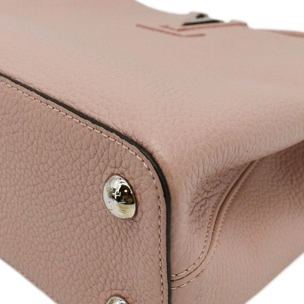 LOUIS VUITTON Capucines BB Taurillon Leather Shoulder Bag Baby Pink