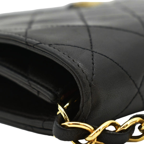 CHANEL Half Flap Shoulder Bag Black corner look