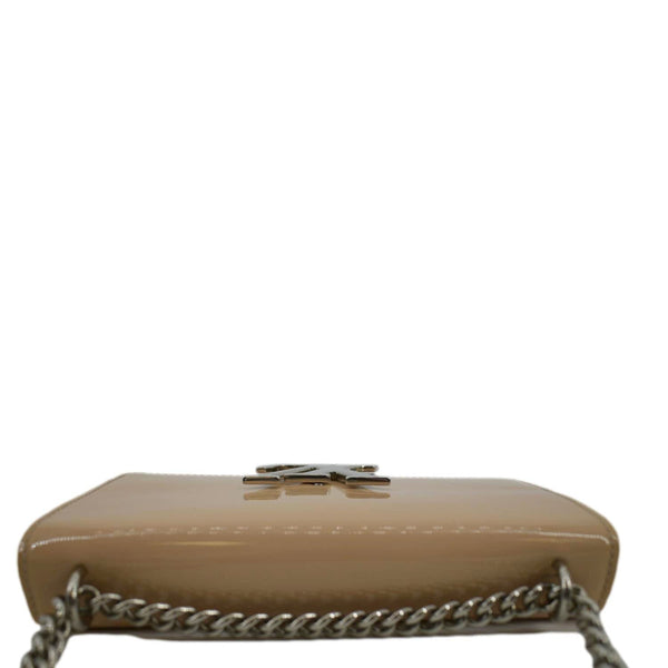 LOUIS VUITTON Chain Louise GM Leather Shoulder Bag Beige