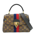 LOUIS VUITTON Georges BB Monogram Canvas Shoulder Bag Red